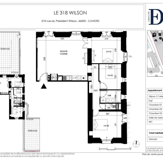  AGENCE IMMOBILIERE MARIN : Programme Neuf | CAHORS (46000) | 86 m2 | 394 640 € 