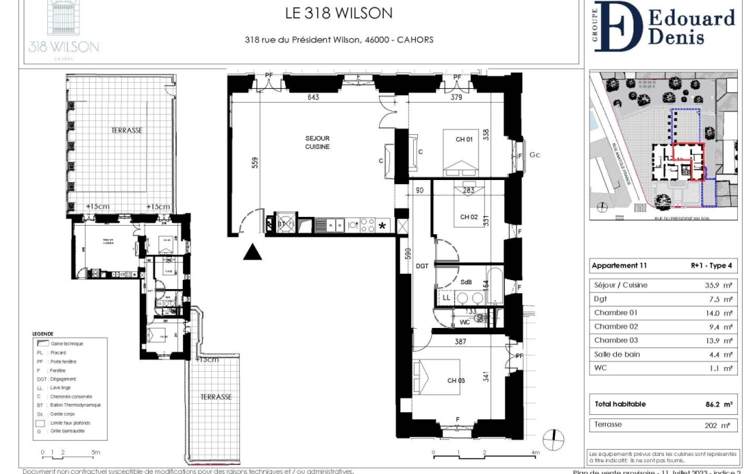 AGENCE IMMOBILIERE MARIN : Programme Neuf | CAHORS (46000) | 86 m2 | 394 640 € 